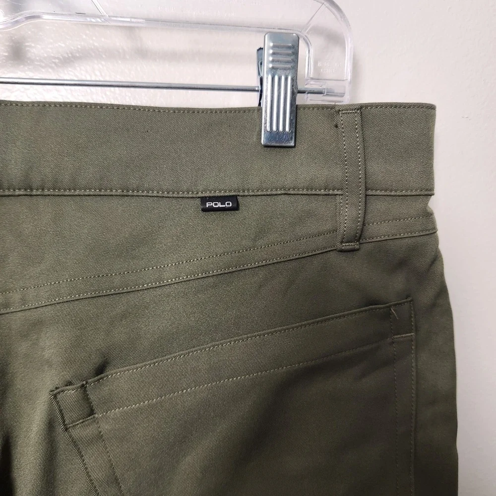 Polo Ralph Lauren Green Men's Performance Pants 32x32 5-Pocket Style‎ Athleisure